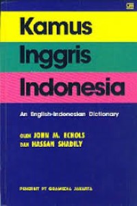 Kamus Inggris Indonesia, An English-Indonesian Dictionary