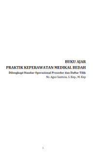 Image of Buku Ajar Praktik Keperawatan Medikal Bedah